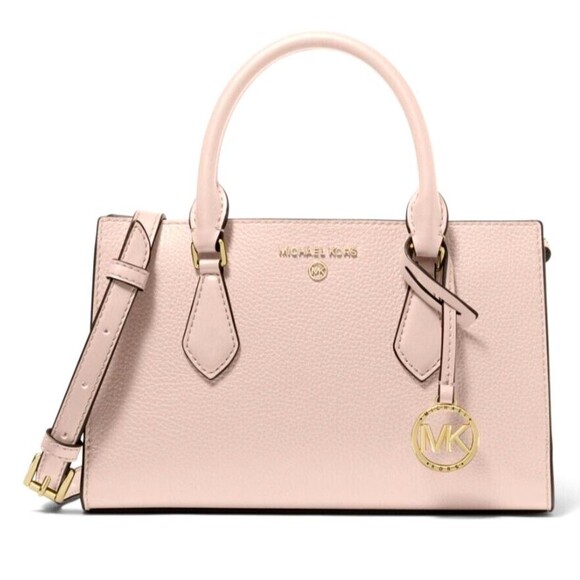 Michael Kors Handbags - New Michael Kors Valerie Small Pebbled Leather Satchel Soft Pink